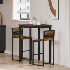 vidaXL Standing Bar Table Engineered Wood Square 1