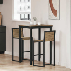 vidaXL Standing Bar Table Engineered Wood Square 1