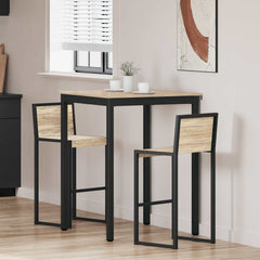 vidaXL Standing Bar Table Engineered Wood Square 1