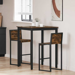vidaXL Standing Bar Table Engineered Wood Square 1