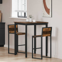 vidaXL Standing Bar Table Engineered Wood Square 1