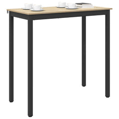 vidaXL Standing Bar Table Engineered Wood Rectangular 3