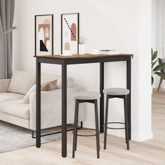 vidaXL Standing Bar Table Engineered Wood Rectangular 4