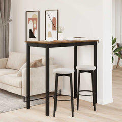 vidaXL Standing Bar Table Engineered Wood Rectangular 4