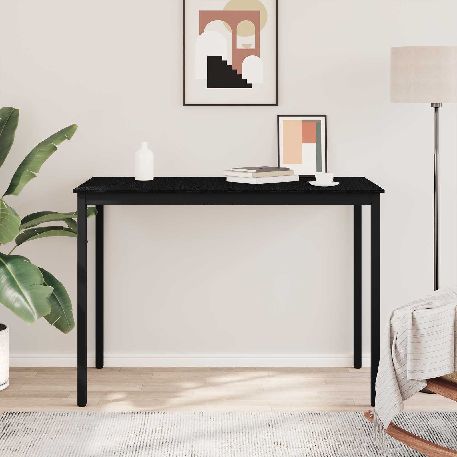 vidaXL Standing Bar Table Engineered Wood Square 4