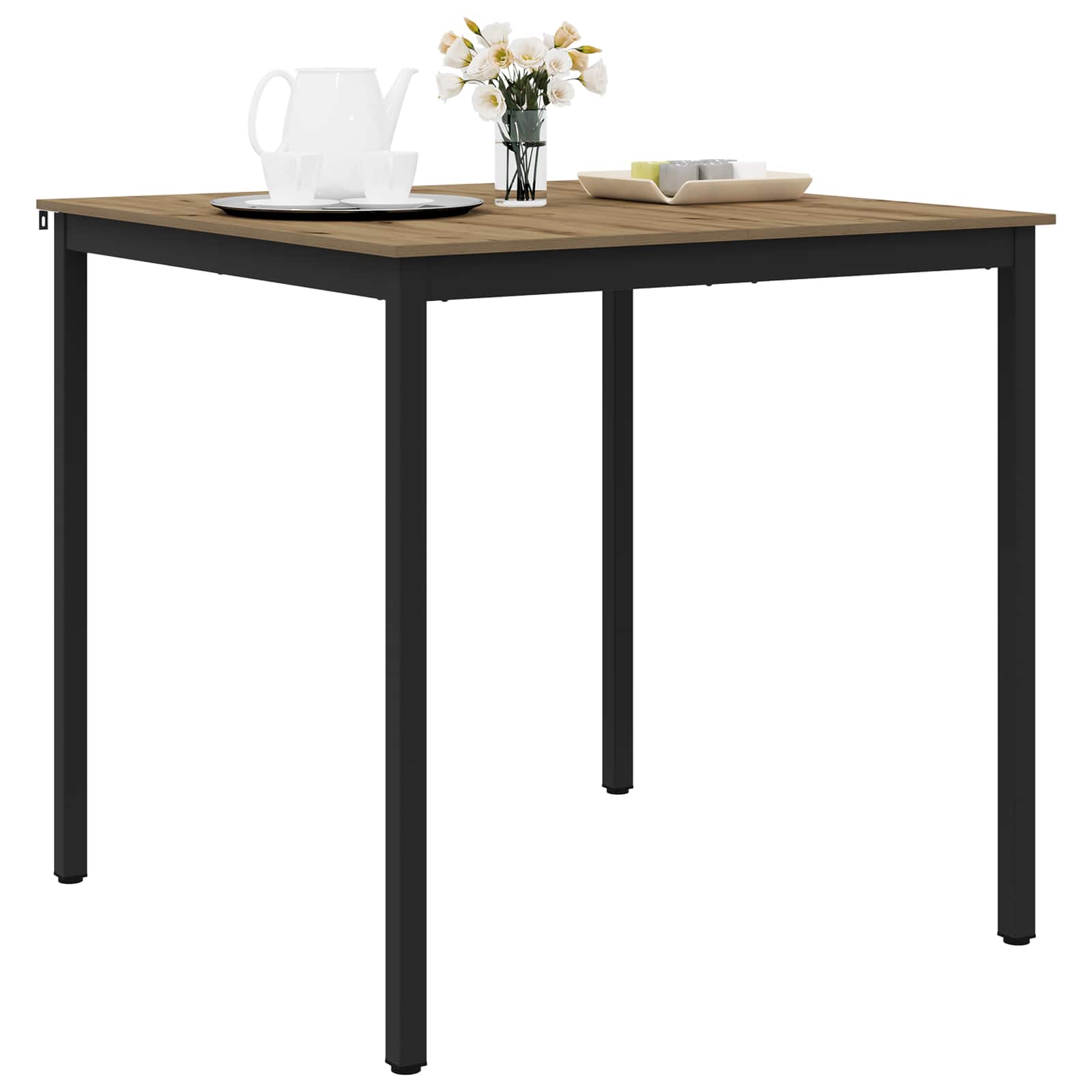 vidaXL Standing Bar Table Engineered Wood Square 3