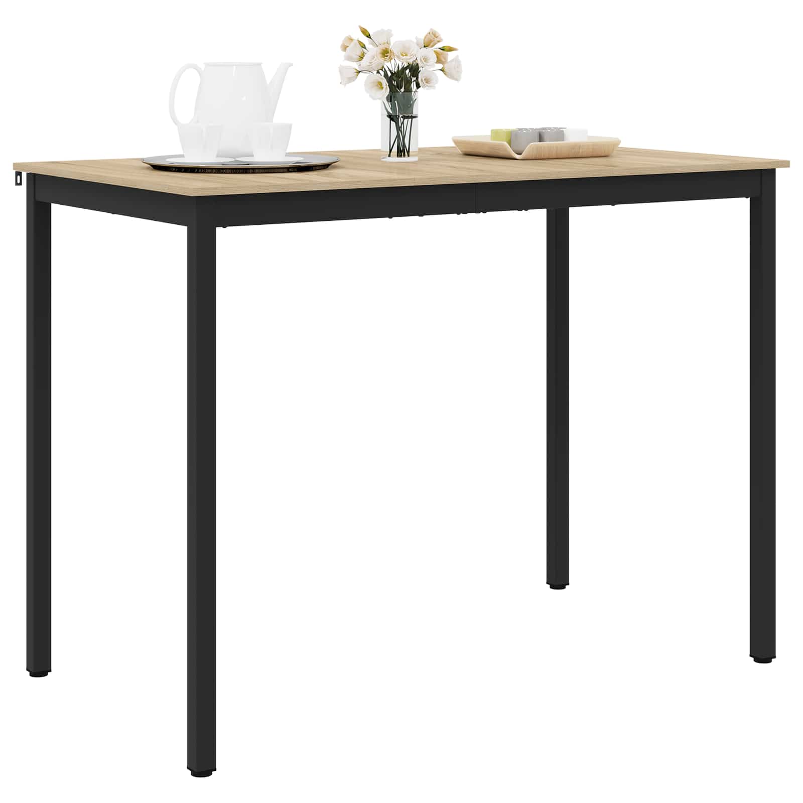vidaXL Standing Bar Table Engineered Wood Rectangular 3