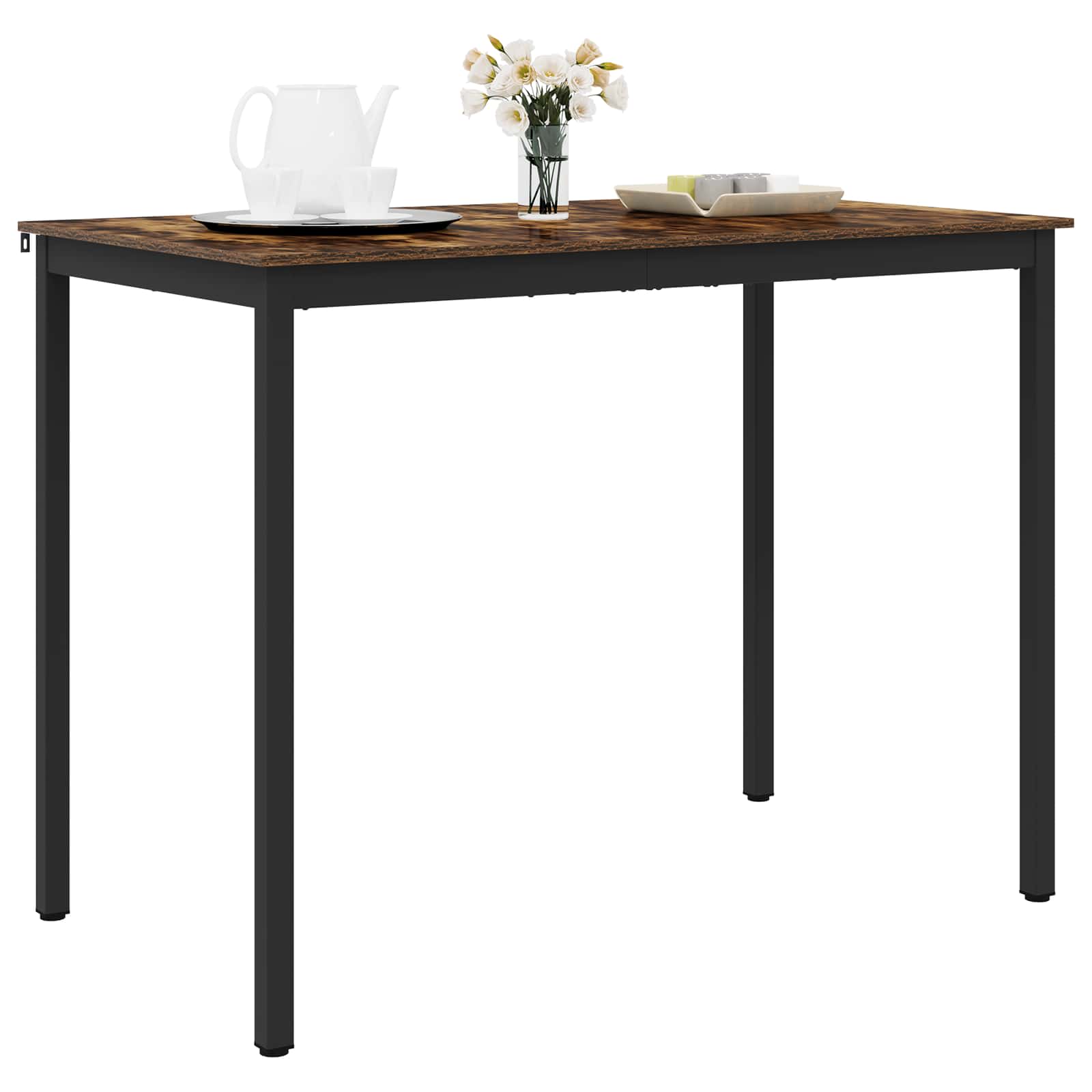 vidaXL Standing Bar Table Engineered Wood Rectangular 3