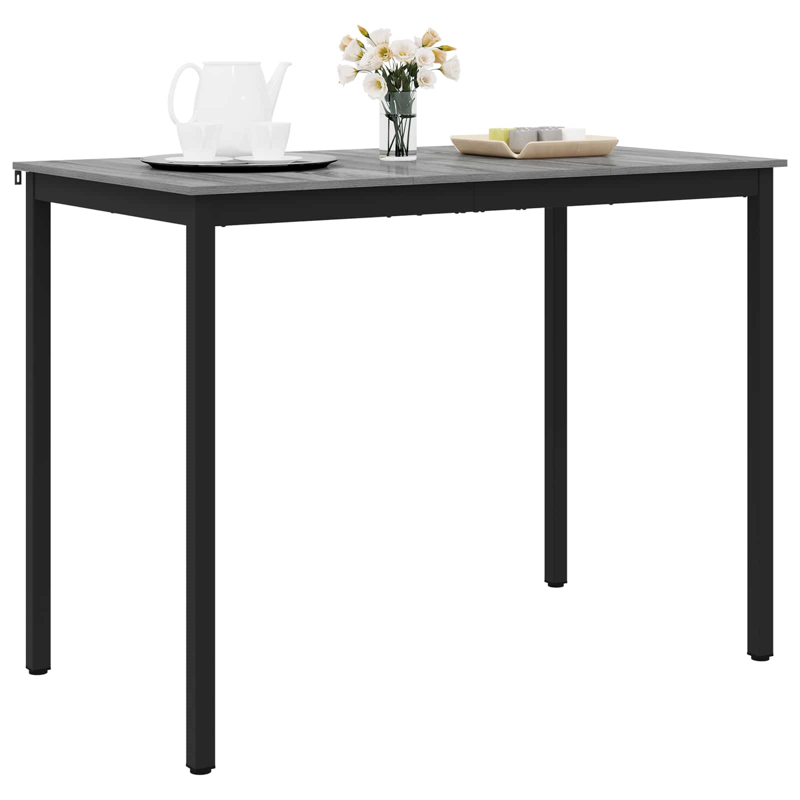 vidaXL Standing Bar Table Engineered Wood Rectangular 3