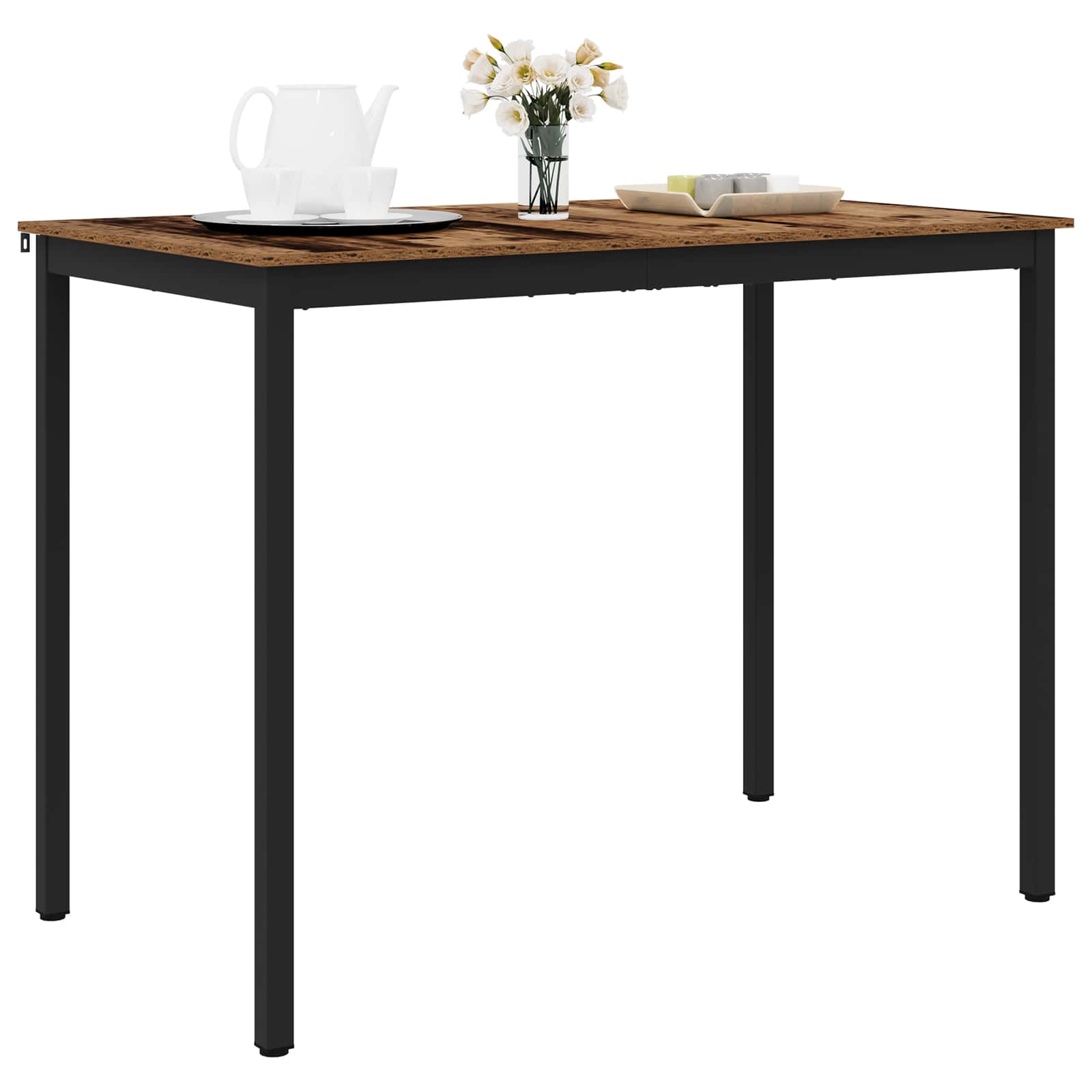 vidaXL Standing Bar Table Engineered Wood Rectangular 3