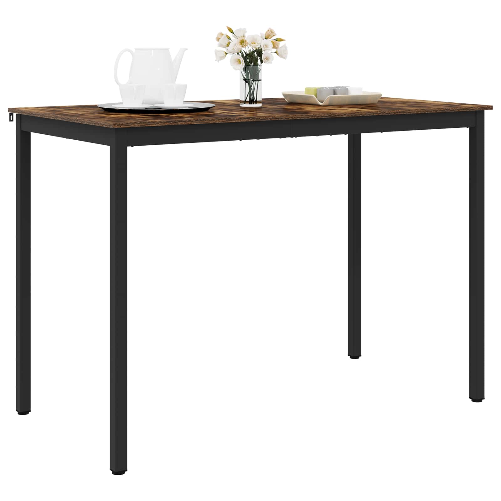 vidaXL Standing Bar Table Engineered Wood Rectangular 3