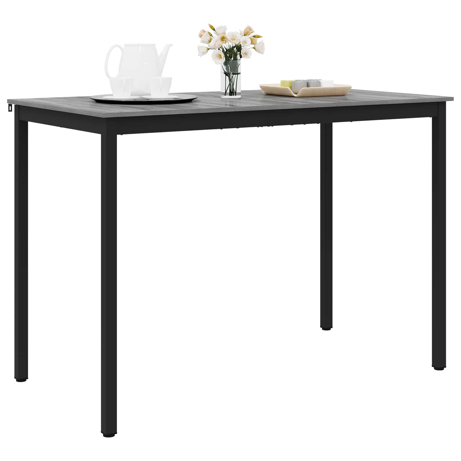 vidaXL Standing Bar Table Engineered Wood Rectangular 3