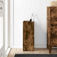 vidaXL Umbrella Stand Smoked Oak 25 x 24.5 x 64 cm Engineered Wood 4