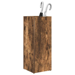 vidaXL Umbrella Stand Smoked Oak 25 x 24.5 x 64 cm Engineered Wood 3
