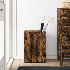 vidaXL Umbrella Stand Smoked Oak 40 x 20 x 55.5 cm Engineered Wood 4