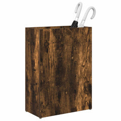vidaXL Umbrella Stand Smoked Oak 40 x 20 x 55.5 cm Engineered Wood 3