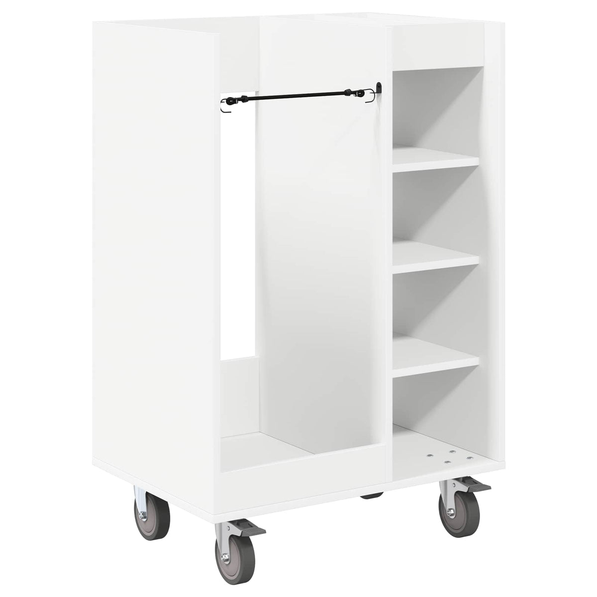Golf Cabinet with Wheel Plain 65 x 45 x 98 cm White