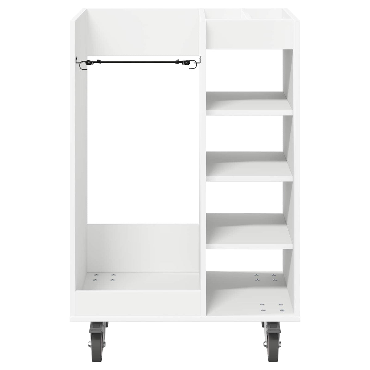 Golf Cabinet with Wheel Plain 65 x 45 x 98 cm White