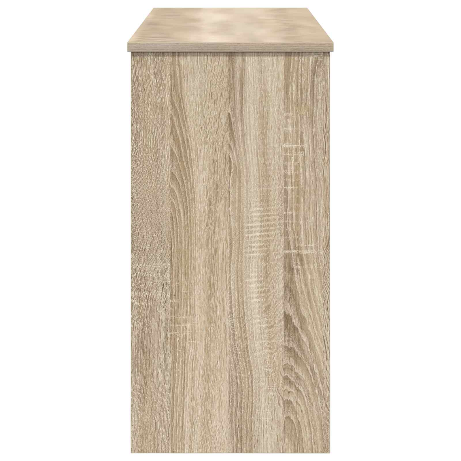 vidaXL Keyboard Stand Sonoma Oak 100 x 32 x 64 cm Engineered Wood 6