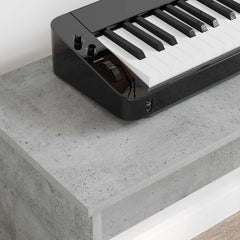 vidaXL Keyboard Stand Concrete Grey 100 x 32 x 64 cm Engineered Wood 4