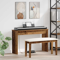 vidaXL Keyboard Stand Old Wood 100 x 32 x 64 cm Engineered Wood 1