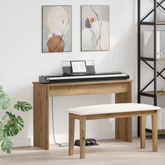 vidaXL Keyboard Stand Artisan Oak 100 x 32 x 64 cm Engineered Wood 1