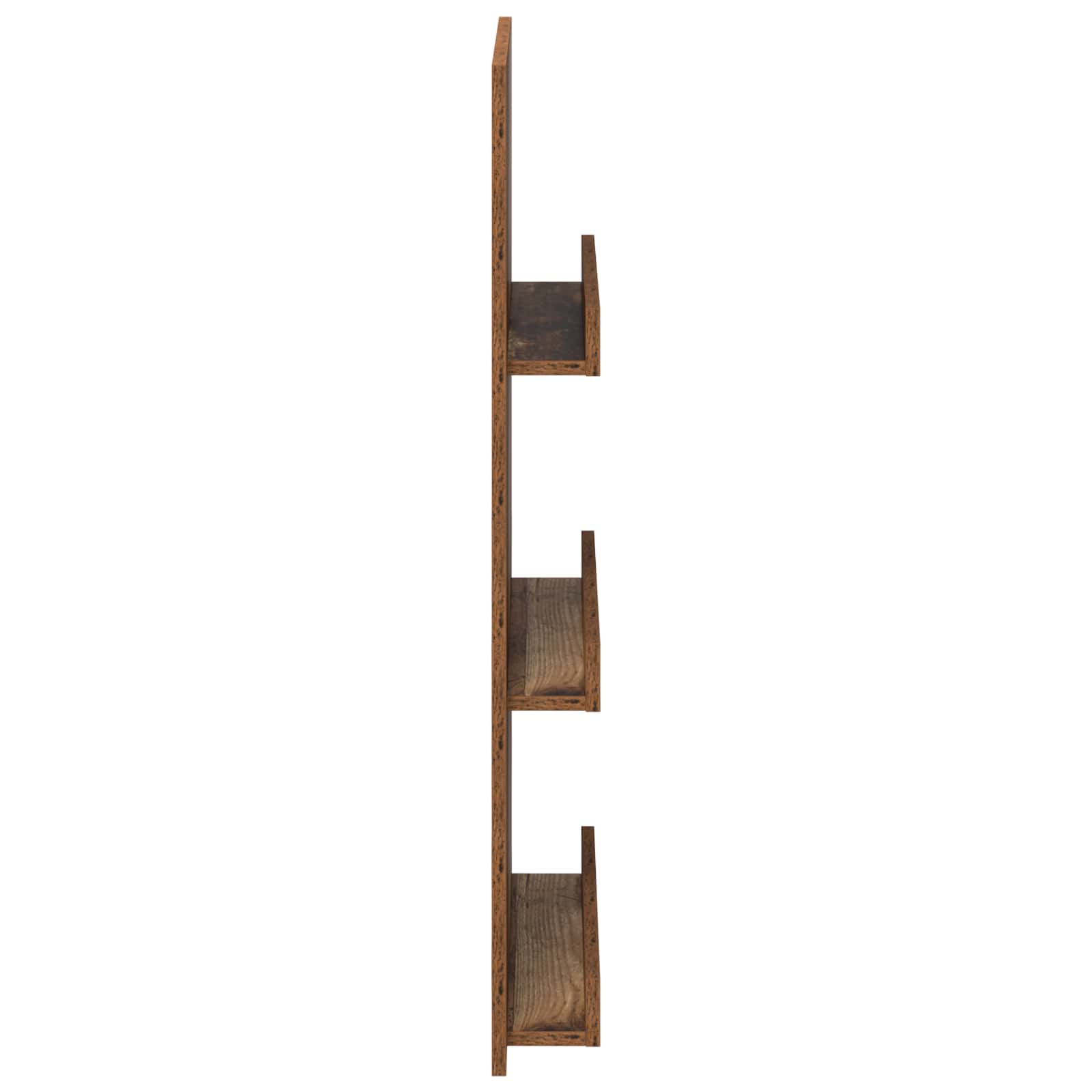 vidaXL Magazine Rack Old Wood 51 x 11 x 102 cm Engineered Wood 6