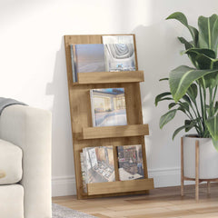 vidaXL Magazine Rack Artisan Oak 51 x 11 x 102 cm Engineered Wood 1