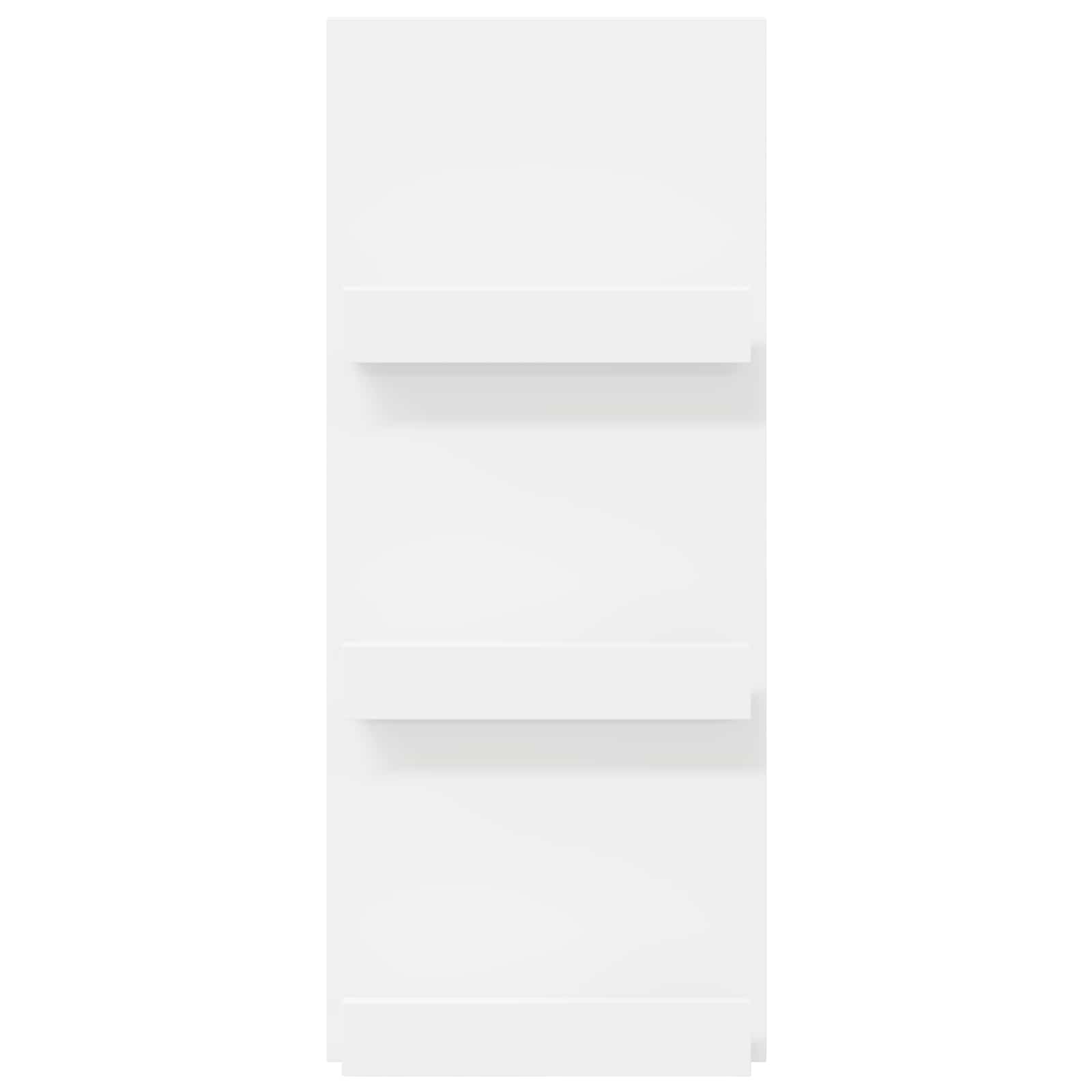 vidaXL Magazine Rack with Shelf White 43 x 11 x 102 cm Engineered Wood 5