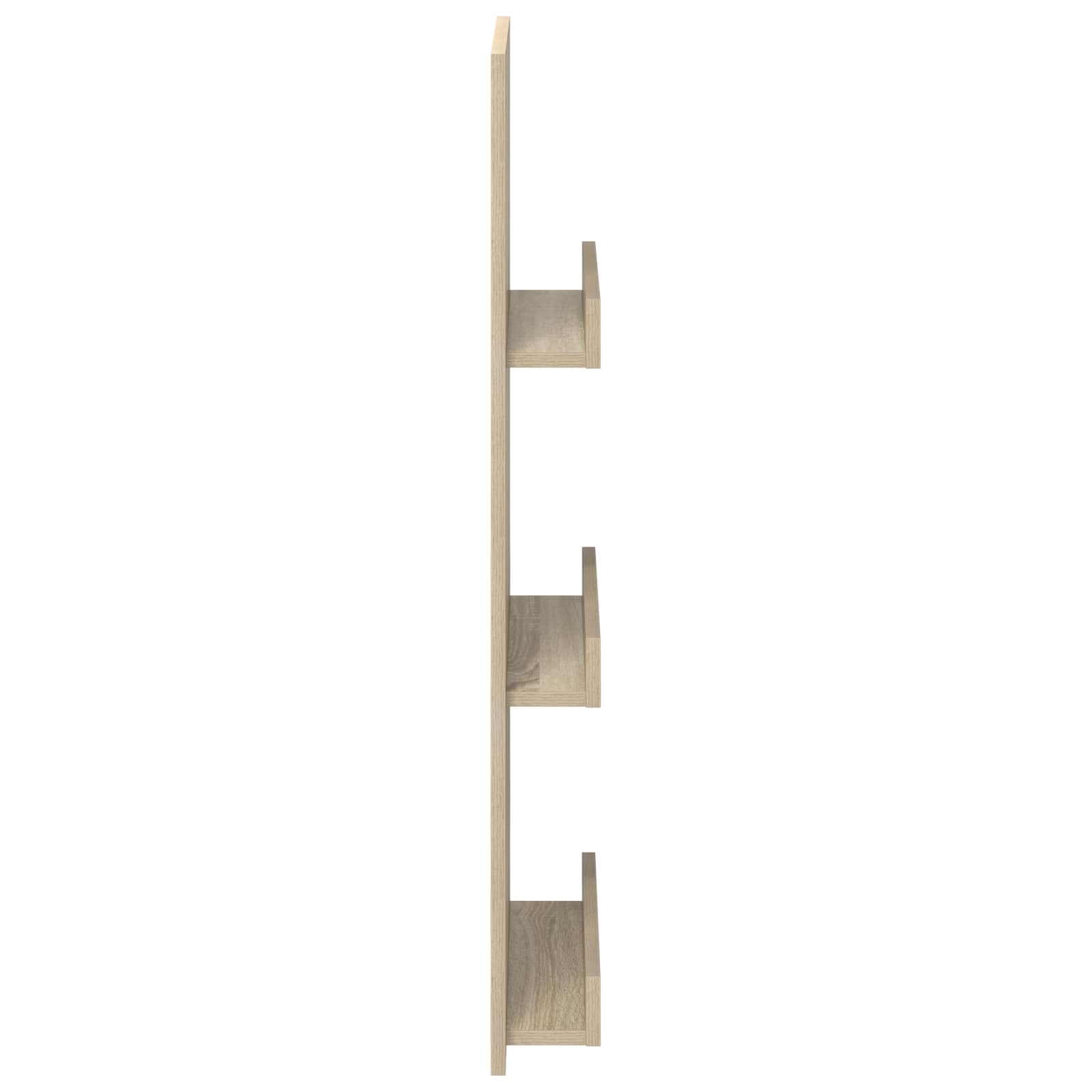 vidaXL Magazine Rack Sonoma Oak 43 x 11 x 102 cm Engineered Wood 6