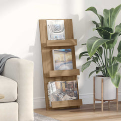 vidaXL Magazine Rack Artisan Oak 43 x 11 x 102 cm Engineered Wood 1