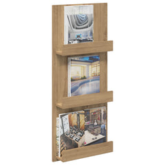 vidaXL Magazine Rack Artisan Oak 43 x 11 x 102 cm Engineered Wood 3