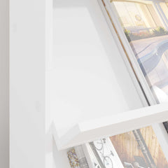 vidaXL Magazine Rack White 70 x 41 x 126 cm Engineered Wood 4