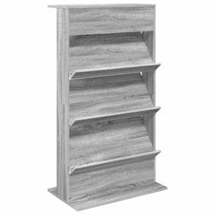 vidaXL Magazine Rack Grey Sonoma 70 x 41 x 126 cm Engineered Wood 2