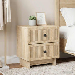 vidaXL Bedside Cabinet 2 pcs Sonoma Oak 43 x 34.5 x 47.5 cm 1