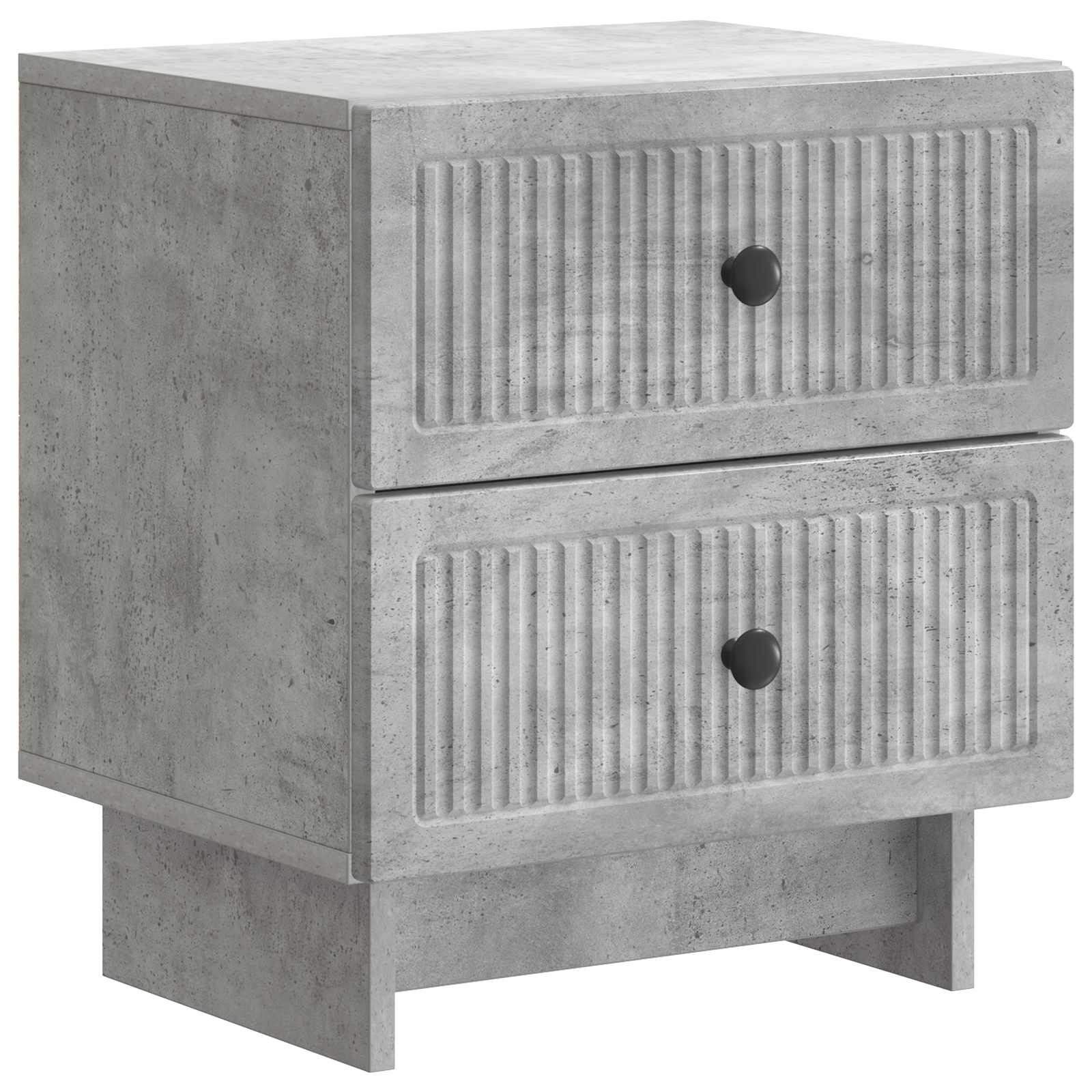 vidaXL Bedside Cabinet 2 pcs Concrete Grey 43 x 34.5 x 47.5 cm 5