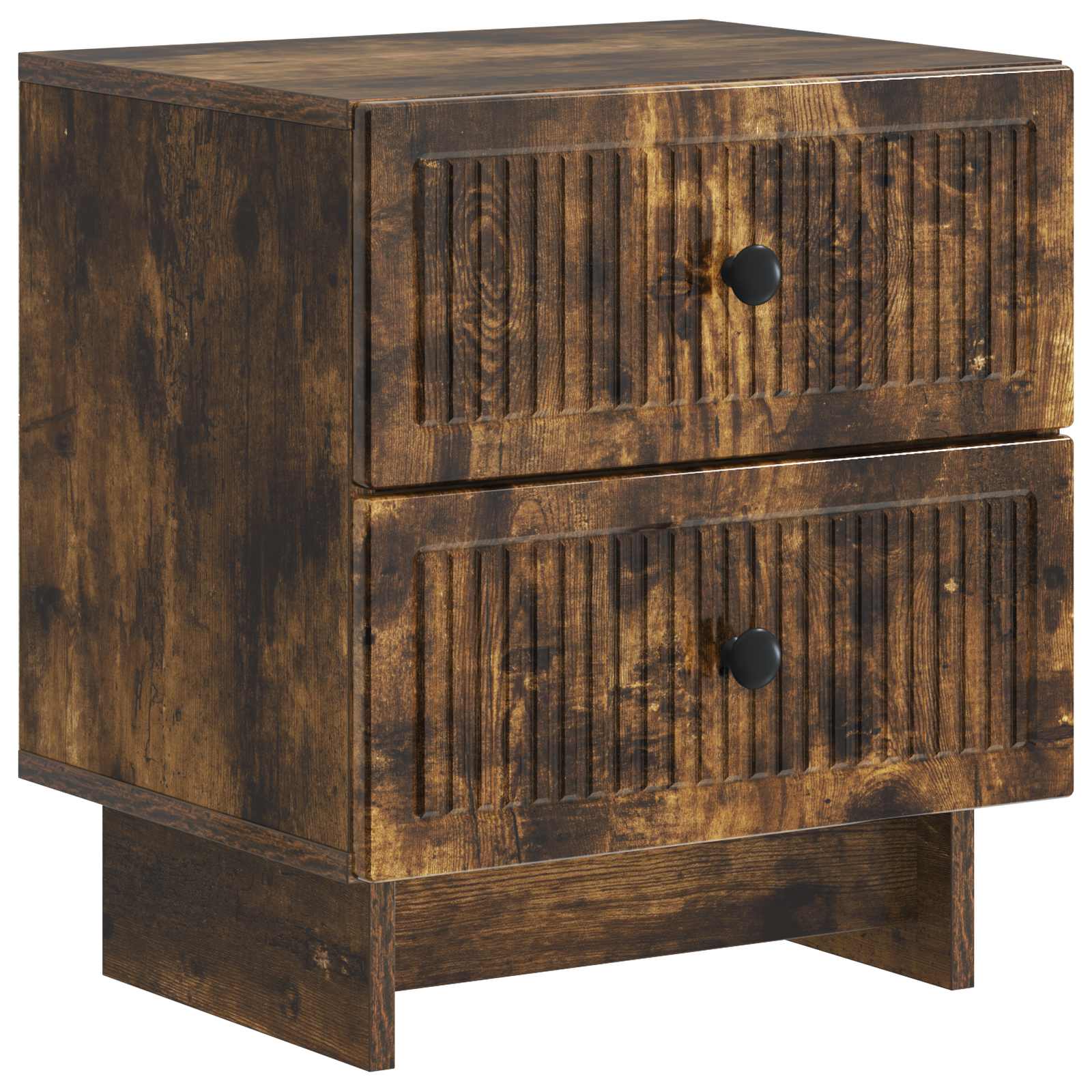 vidaXL Bedside Cabinet Smoked Oak 43 x 34.5 x 47.5 cm Engineered Wood 2