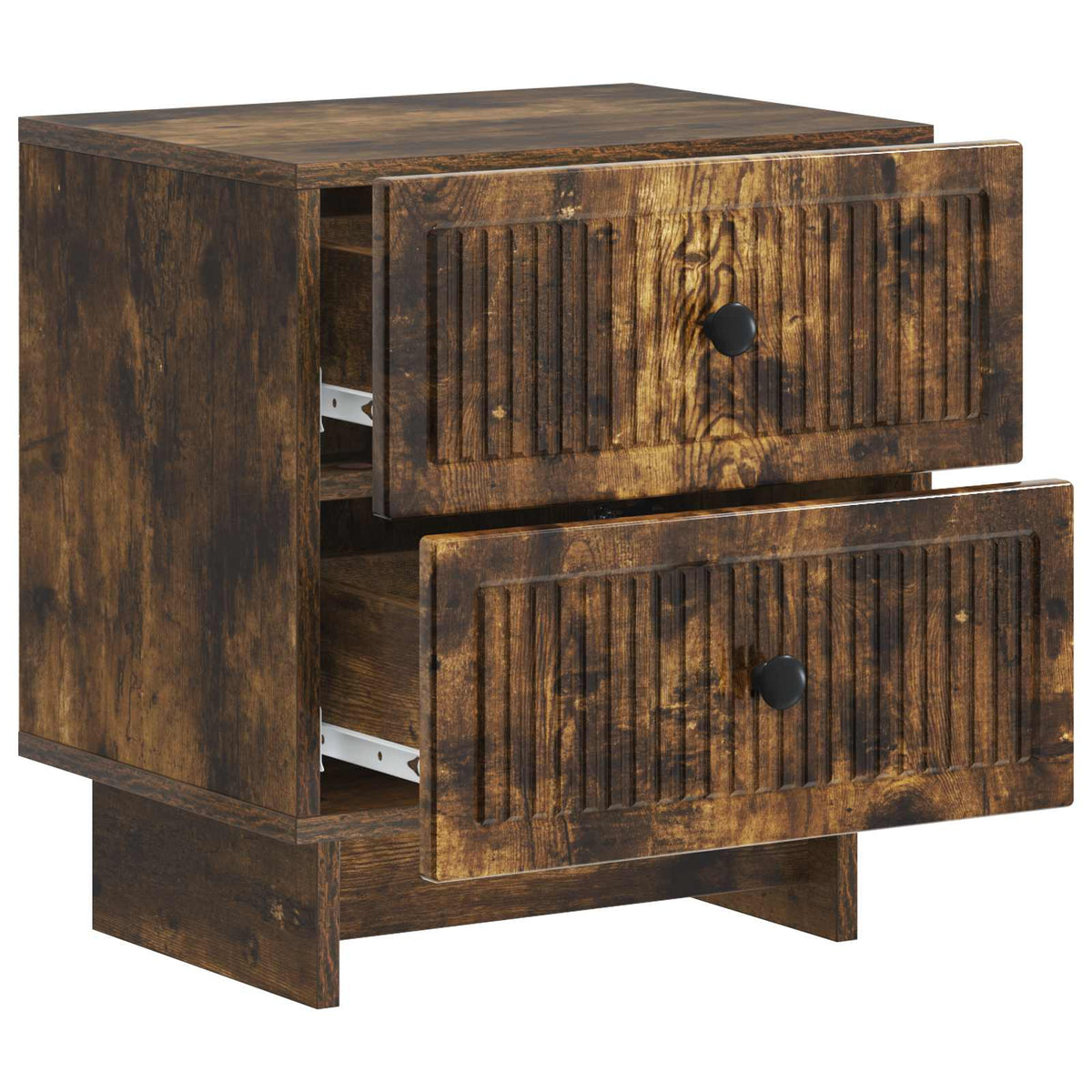 vidaXL Bedside Cabinet 2 pcs Smoked Oak 43 x 34.5 x 47.5 cm 6