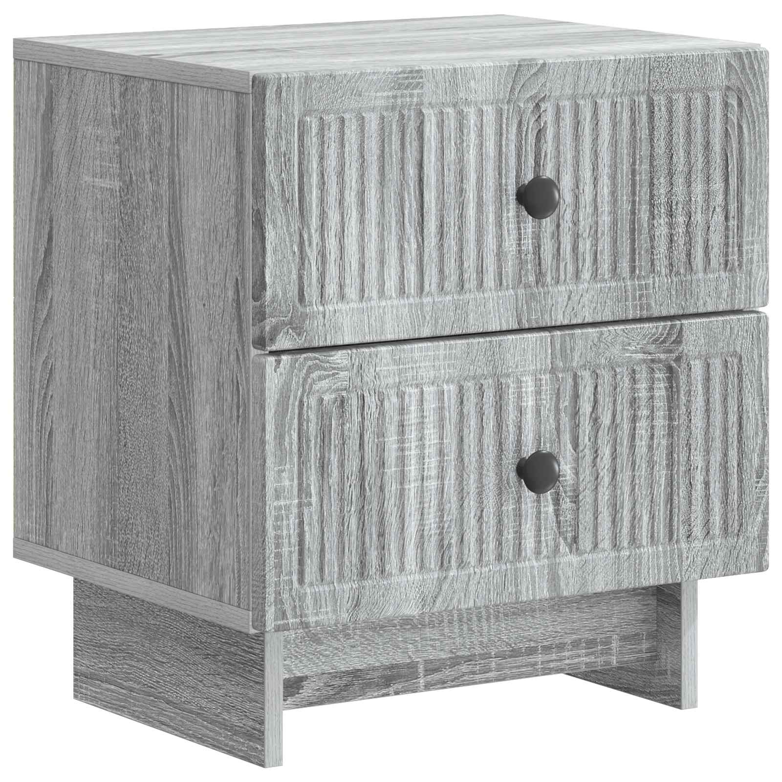 vidaXL Bedside Cabinet 2 pcs Grey Sonoma 43 x 34.5 x 47.5 cm 5