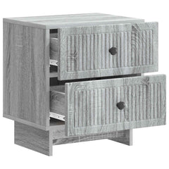 vidaXL Bedside Cabinet 2 pcs Grey Sonoma 43 x 34.5 x 47.5 cm 6