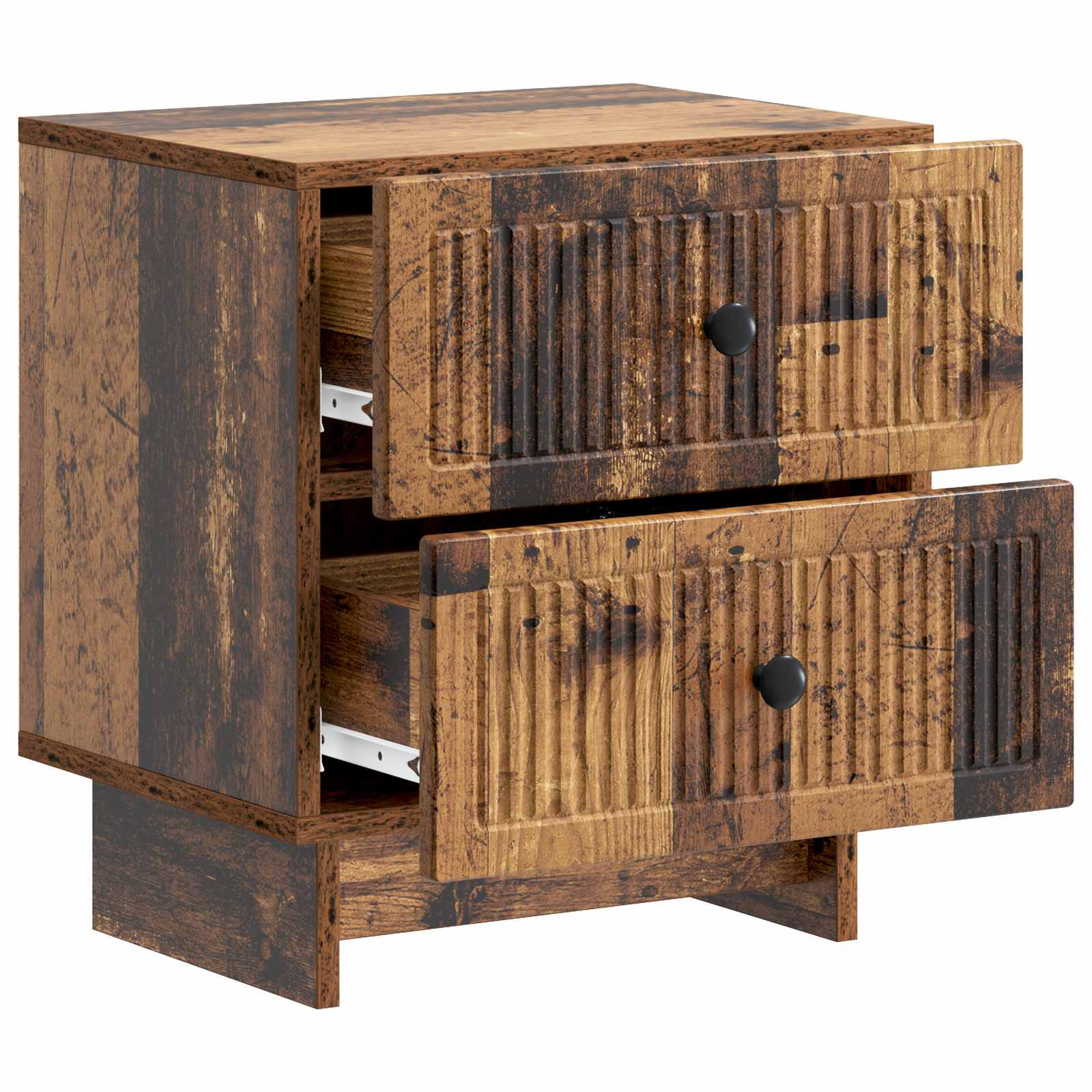 vidaXL Bedside Cabinet 2 pcs Old Wood 43 x 34.5 x 47.5 cm 6
