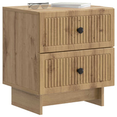 vidaXL Bedside Cabinet 2 pcs Artisan Oak 43 x 34.5 x 47.5 cm 3