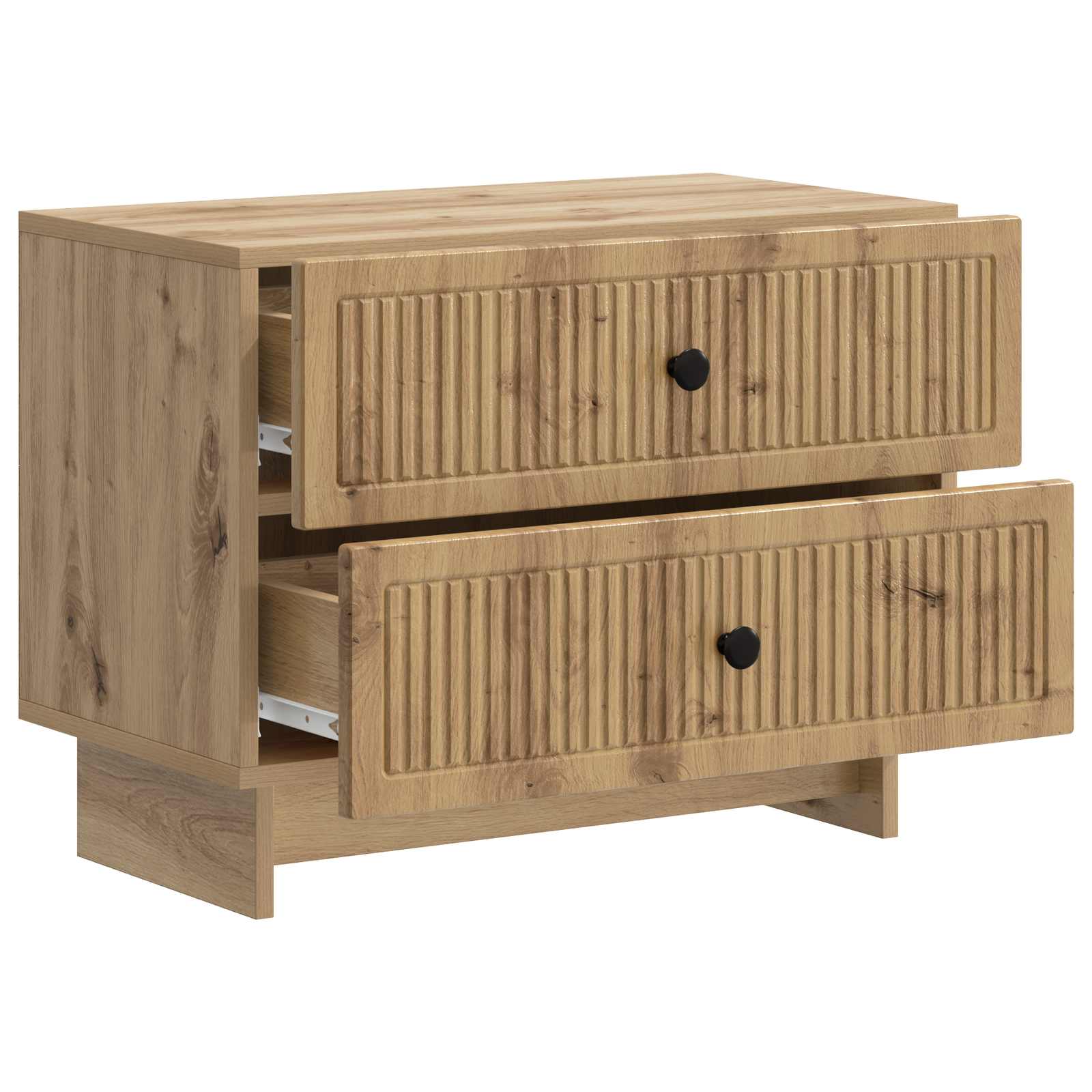 vidaXL Bedside Cabinet Artisan Oak 62 x 34.5 x 47.5 cm Engineered Wood 4