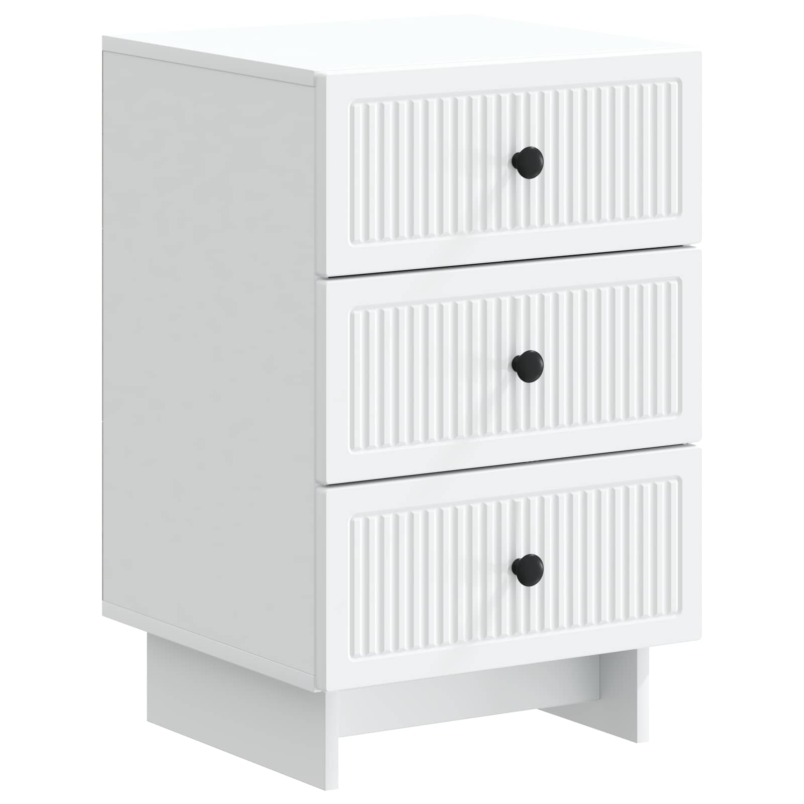 vidaXL Bedside Cabinet White 43 x 41 x 66.5 cm Engineered Wood 2