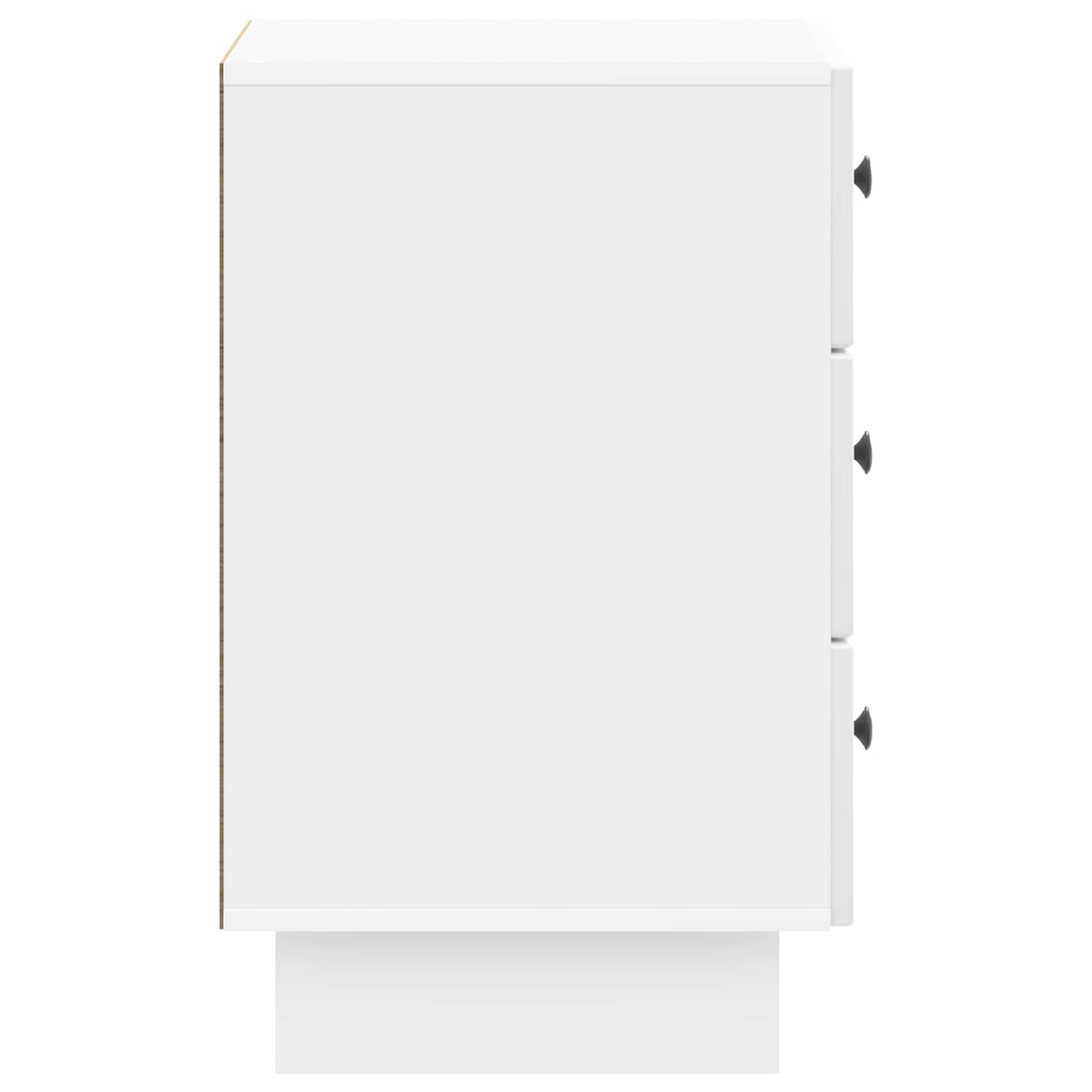 vidaXL Bedside Cabinet with Drawer High Gloss White 43 x 41 x 66.5 cm 6