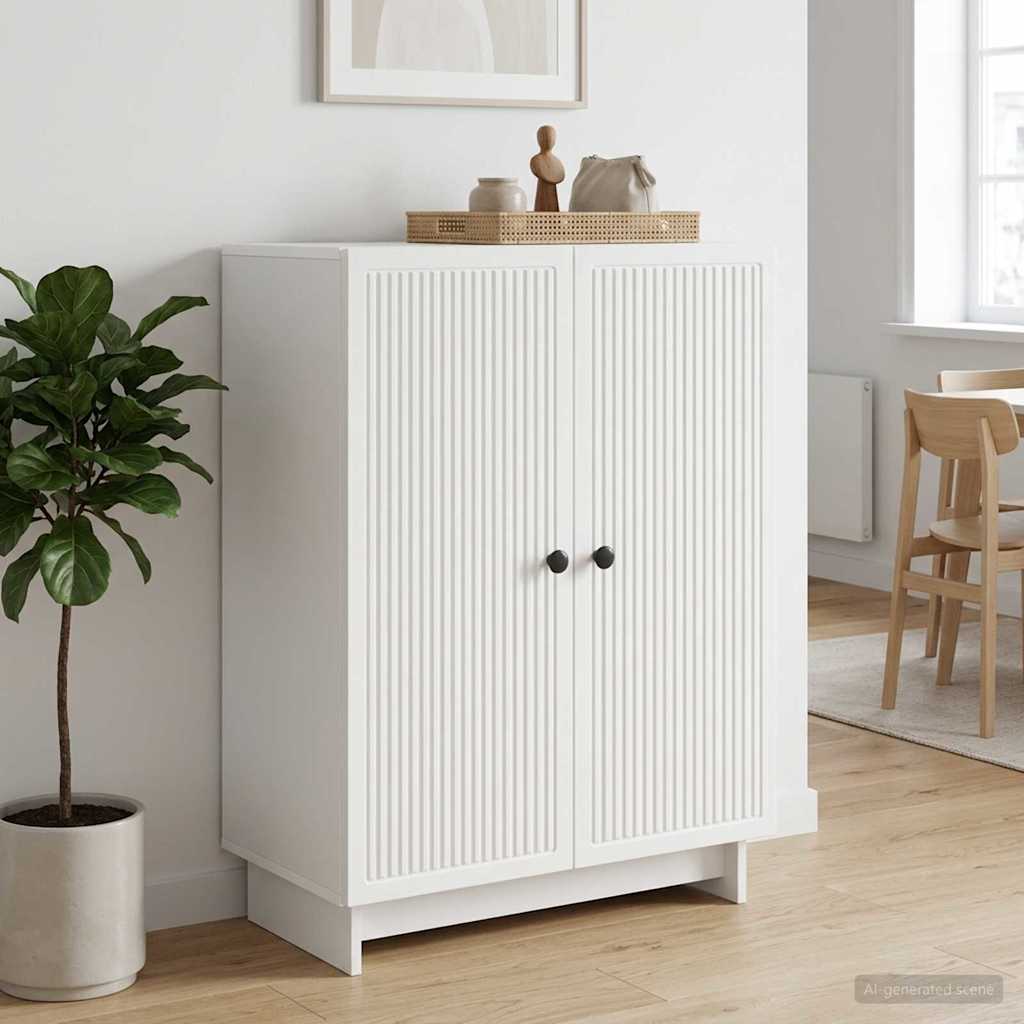 Sideboard 66 x 34.5 x 90 cm Engineered Wood White