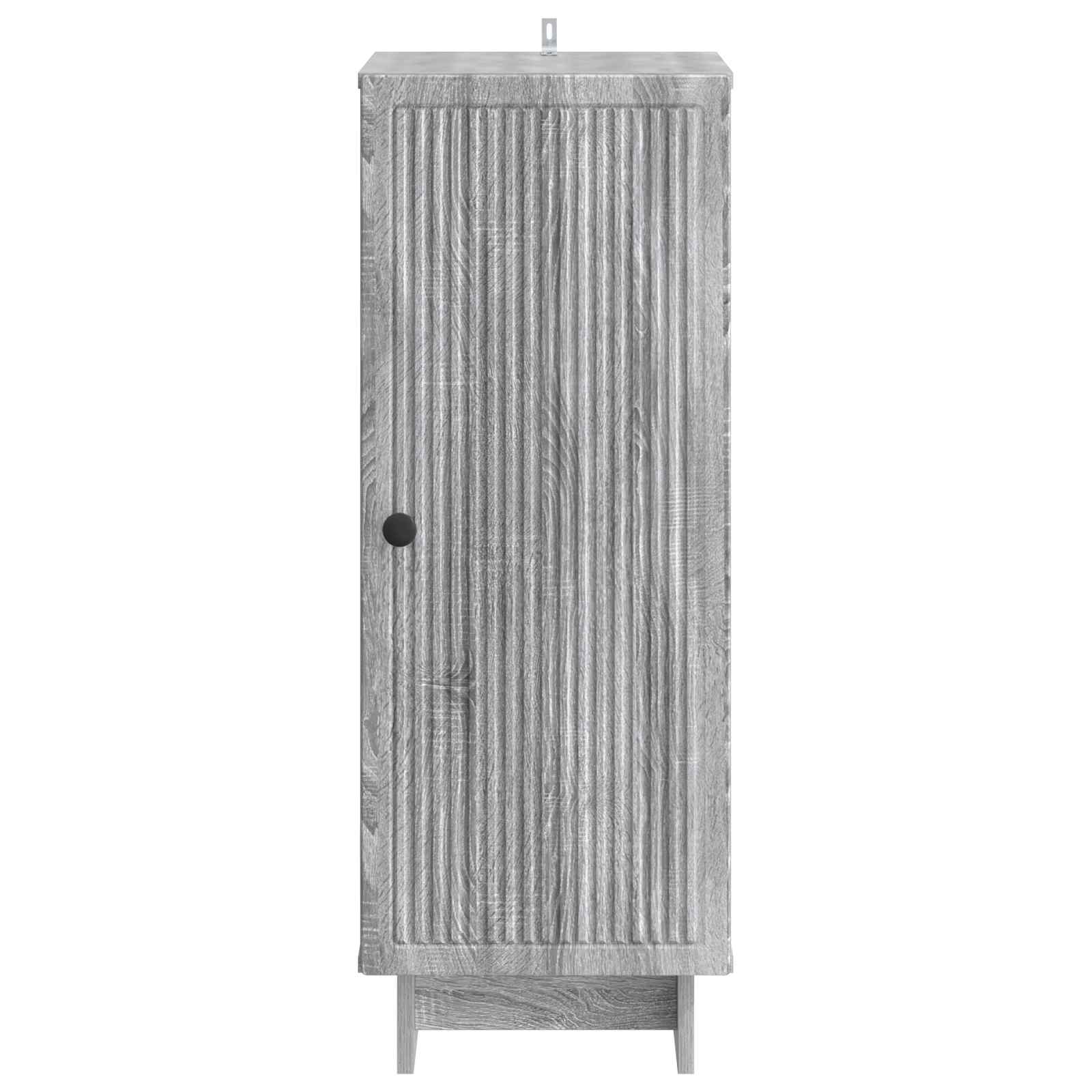 vidaXL Sideboard Grey Sonoma 33 x 34.5 x 90 cm Engineered Wood 6
