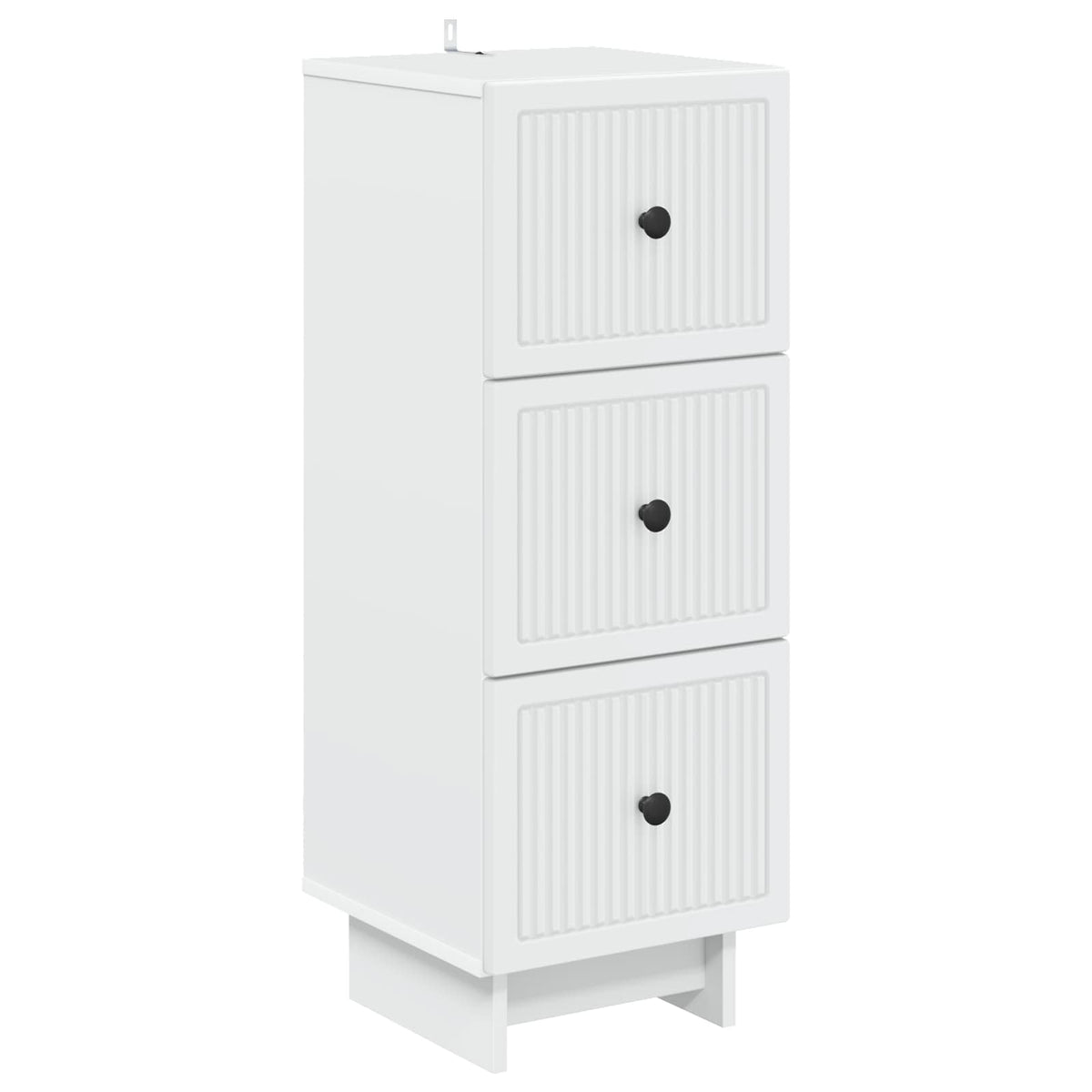 Drawer Cabinet White Engineered Wood, image 2