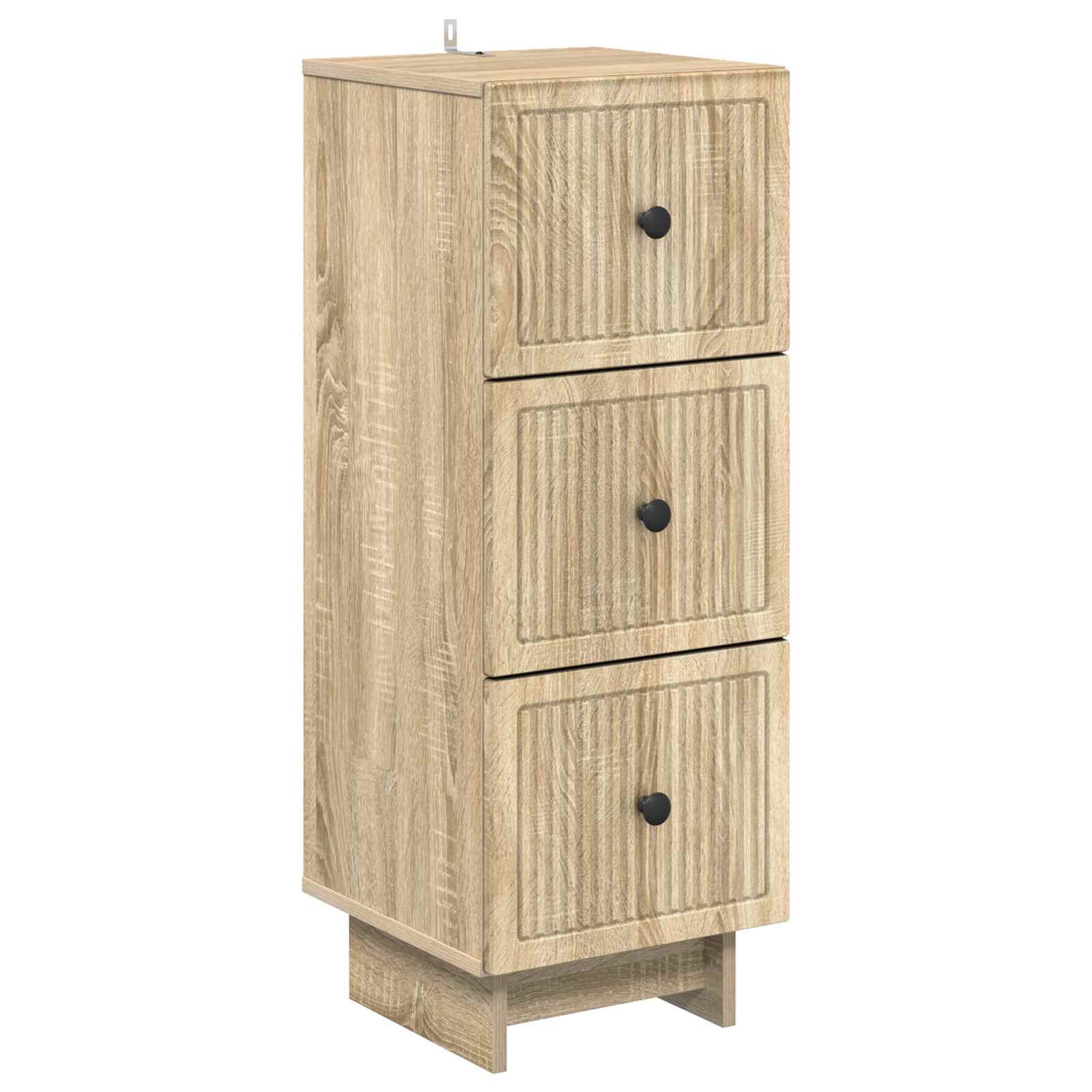vidaXL Drawer Cabinet Sonoma Oak 33 x 34.5 x 90 cm Engineered Wood 2