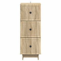 vidaXL Drawer Cabinet Sonoma Oak 33 x 34.5 x 90 cm Engineered Wood 6